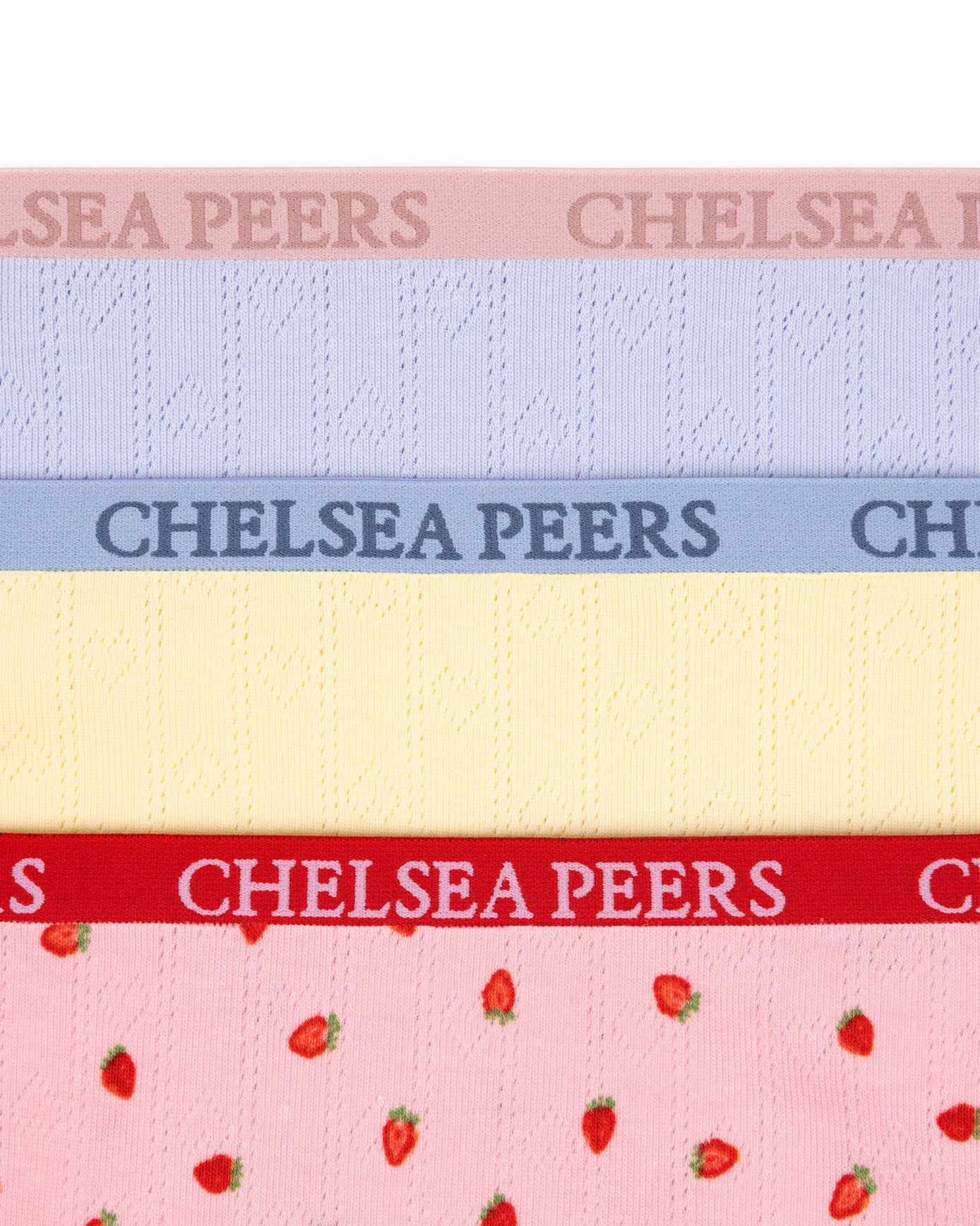 Organic Cotton Three Pack Pointelle Full Briefs - Pastel Mix