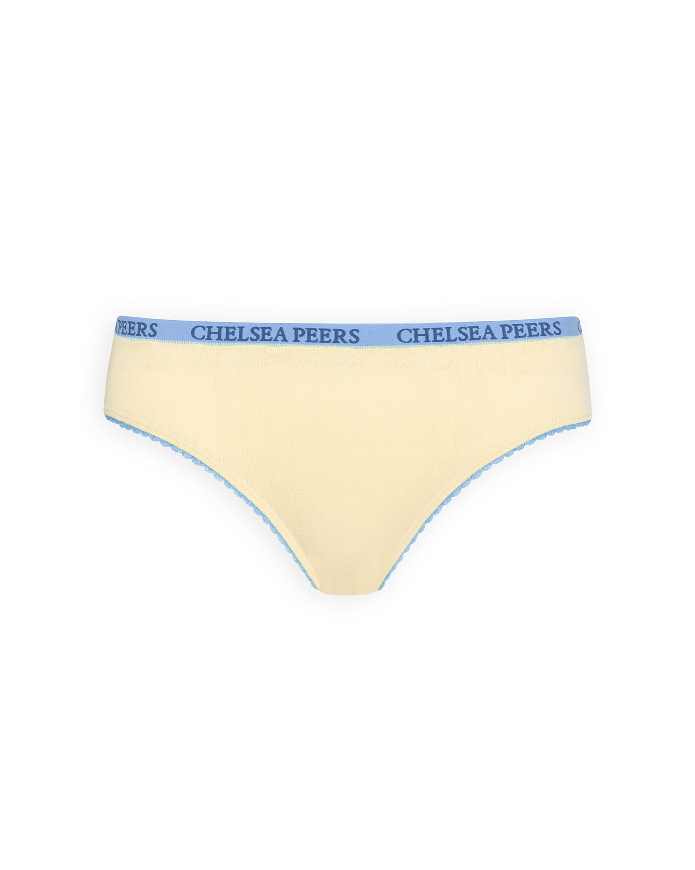 Organic Cotton Three Pack Pointelle Full Briefs - Mystic Moon, Navy & Yellow