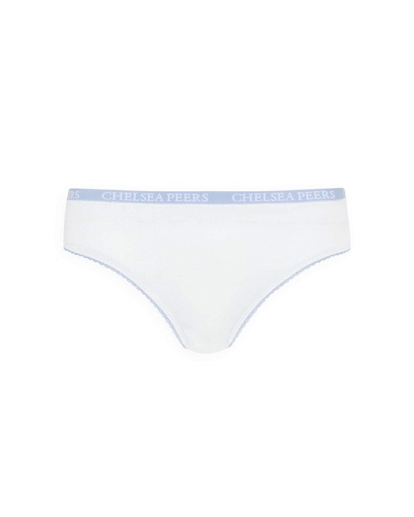 Organic Cotton Three Pack Pointelle Full Briefs - Blue Leopard Mix