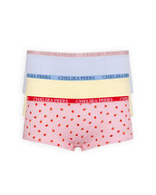 Organic Cotton Three Pack Pointelle Knicker Shorts - Pastel Mix