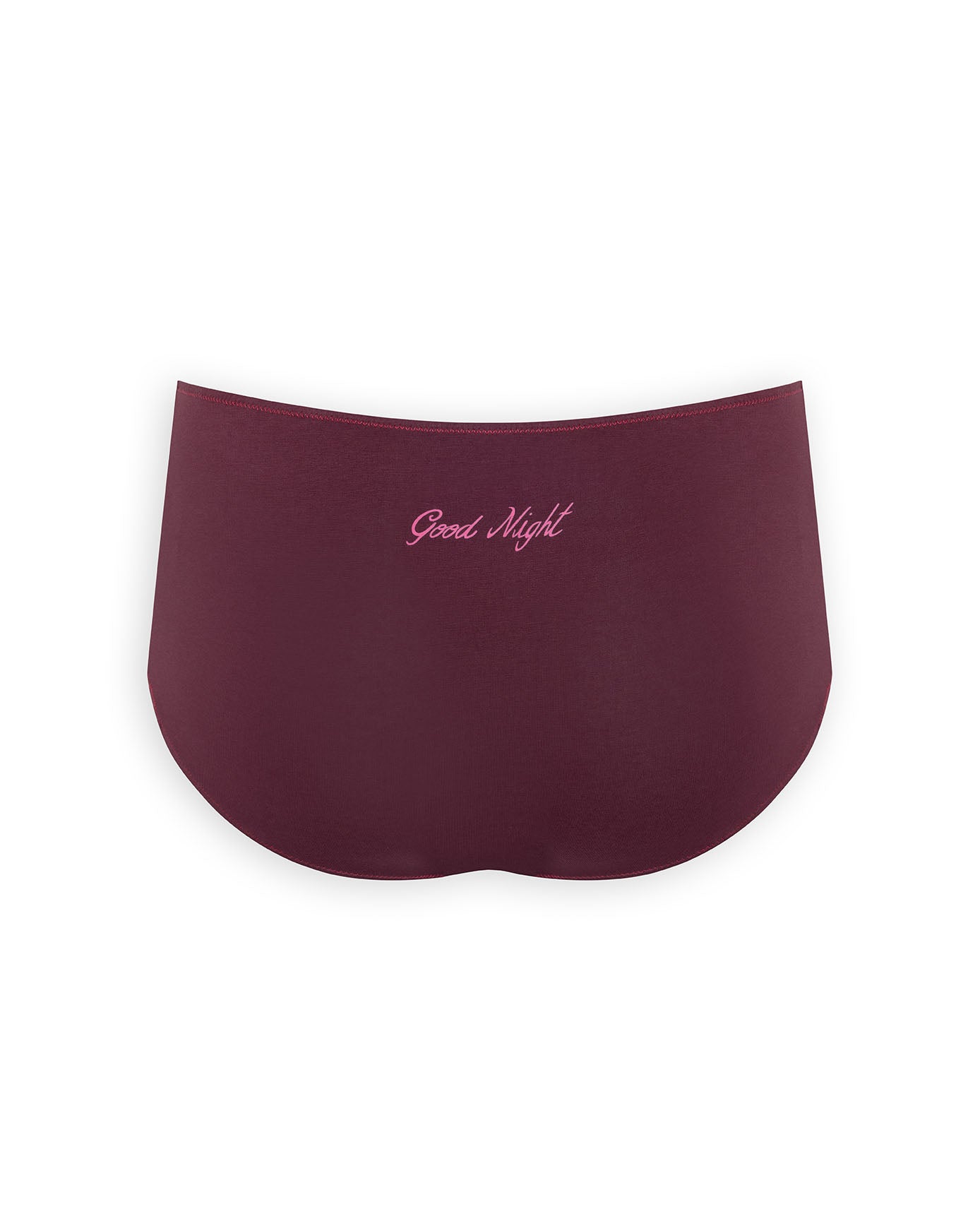 Organic Cotton Three Pack Bow Trim Knicker Shorts - Pink Gingham, Maroon Good Night Print & Pink