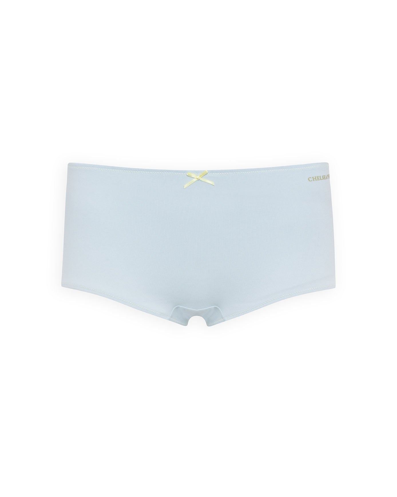 Organic Cotton Three Pack Bow Trim Knickers Shorts - Blue Mix