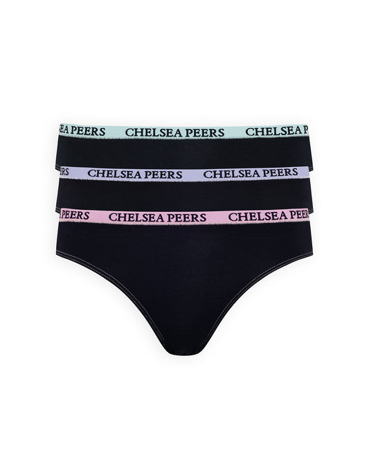 TENCEL™ Modal Three Pack Brazilian Knickers - Black