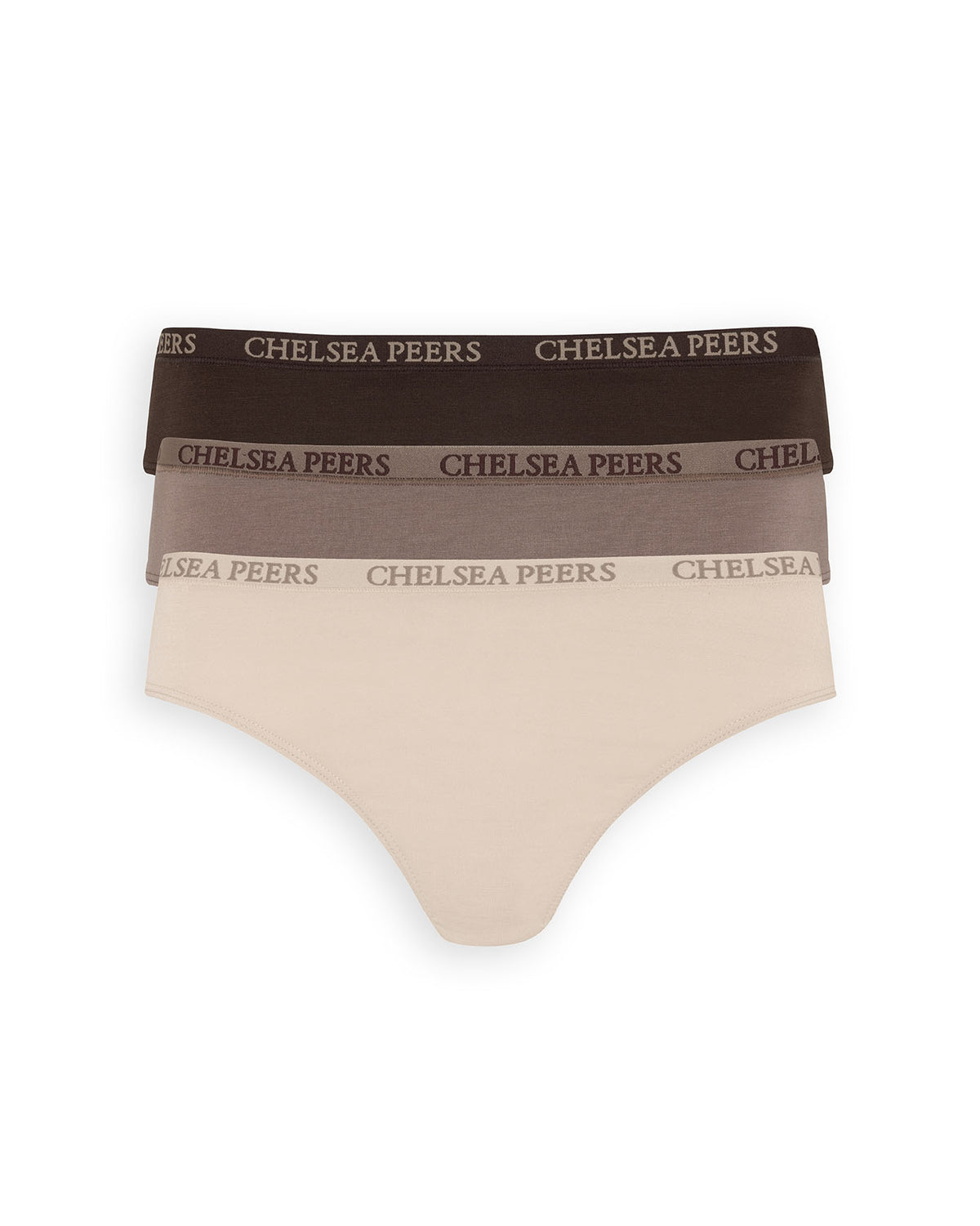 TENCEL™ Modal Three Pack Brazilian Briefs Beige &