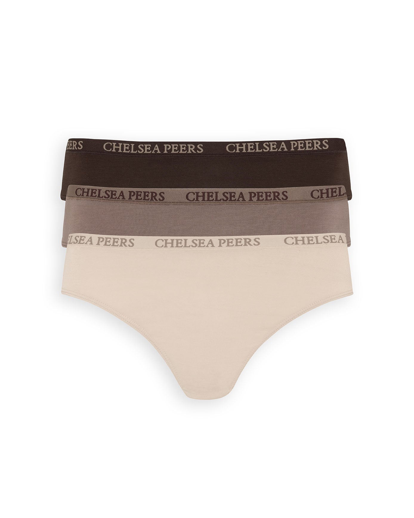 TENCEL™ Modal Three Pack Brazilian Briefs - Beige Mix