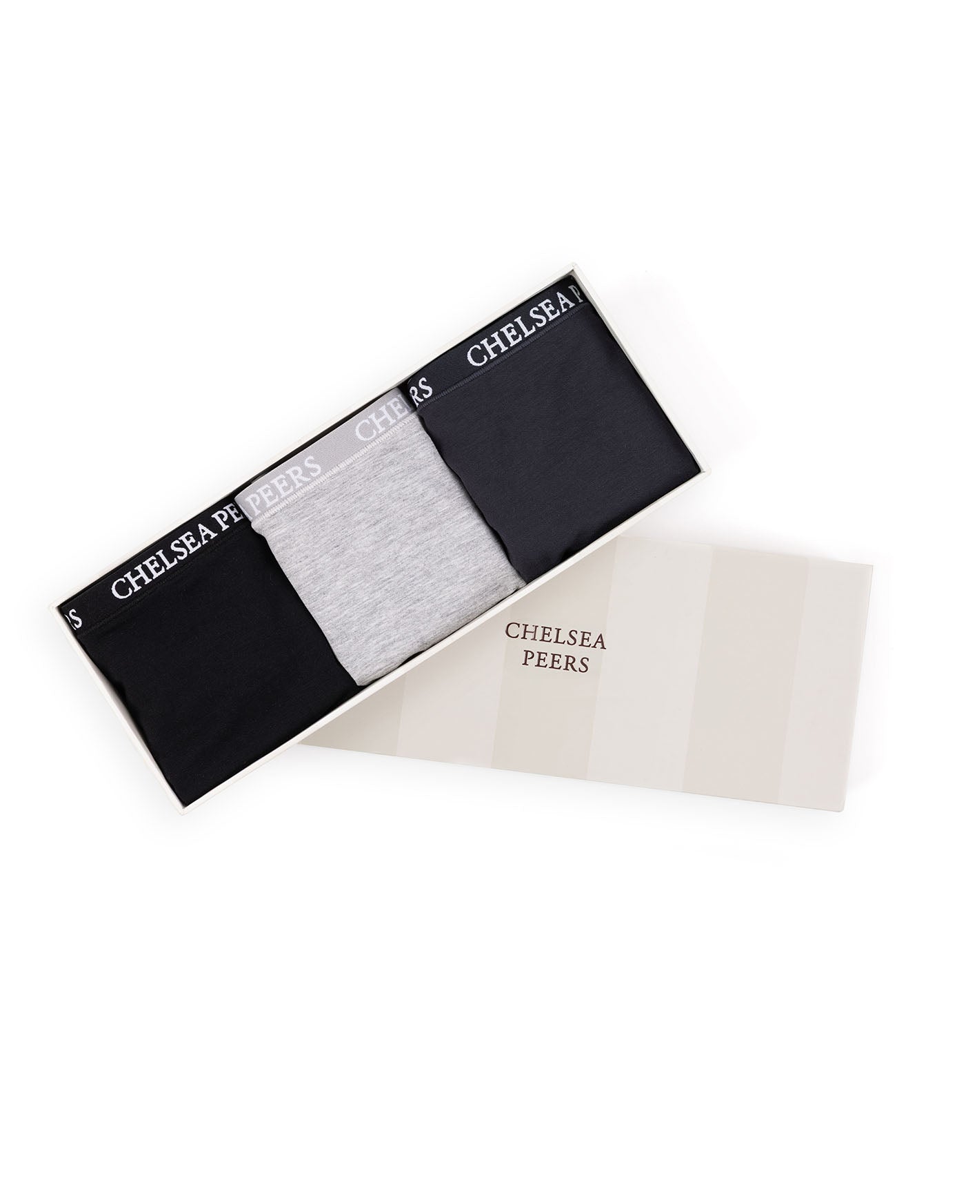 TENCEL™ Modal Three Pack Brazilian Knickers - Navy, Grey & Black