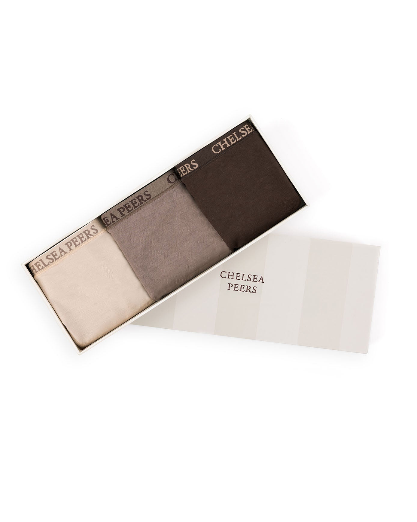 TENCEL™ Modal Three Pack Thong - Beige Mix