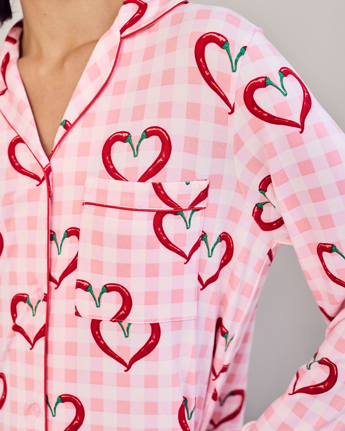 Chilli Heart Print Nightshirt