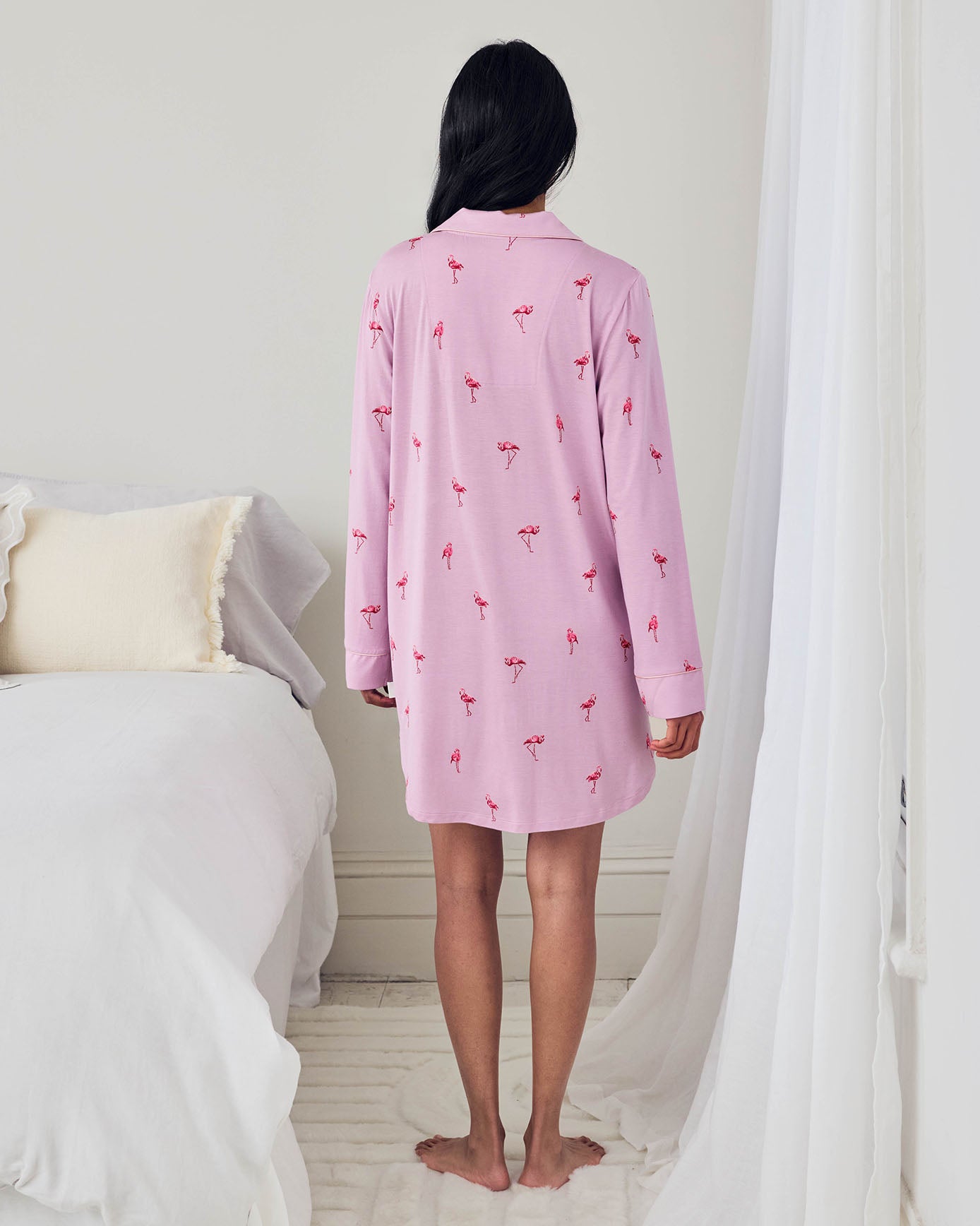 Tencel™ Modal Flamingo Print Nightshirt