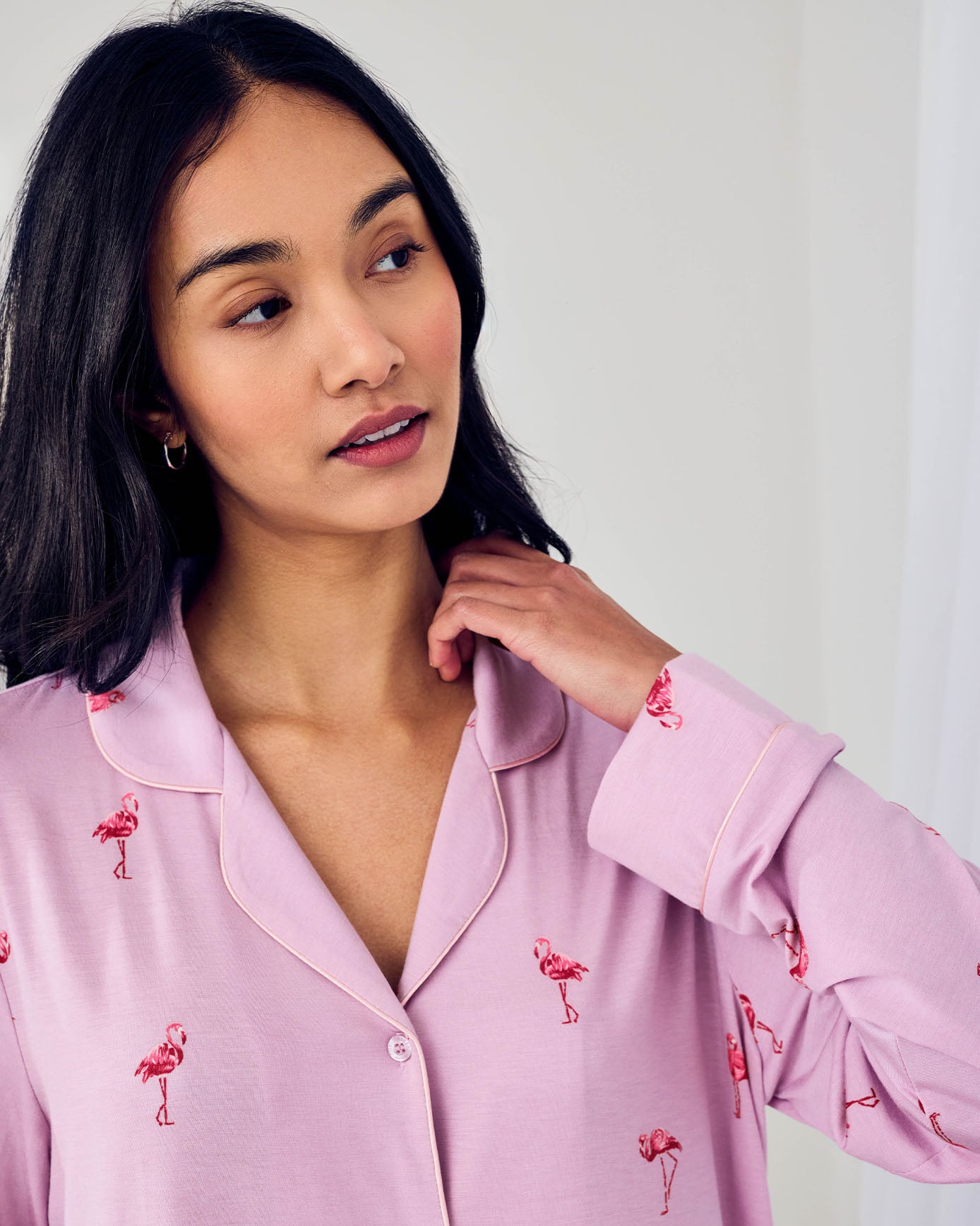 Tencel™ Modal Flamingo Print Nightshirt