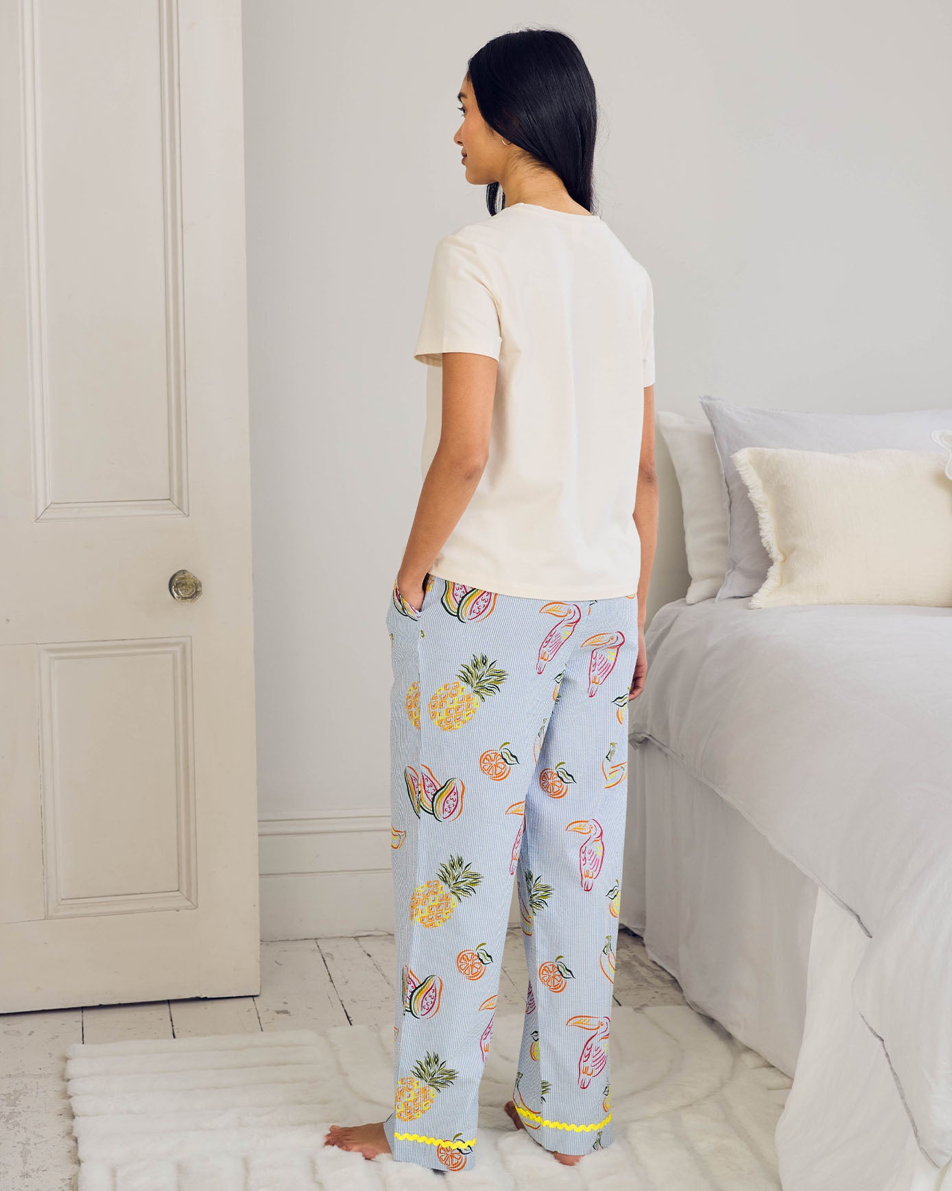 Organic Cotton Toucan & Fruit Print Long Pyjama Set