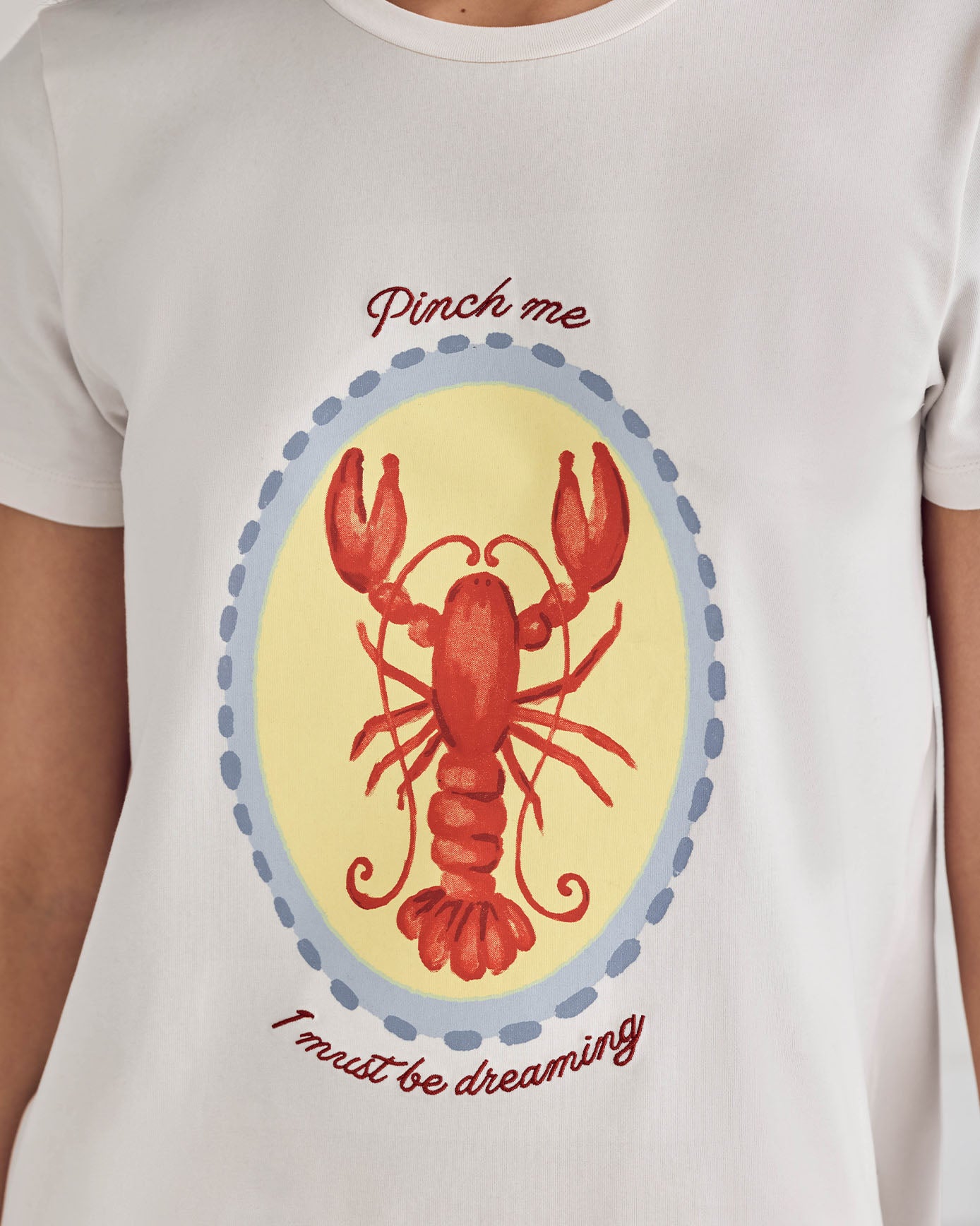 Lobster Stripe Graphic Tee Short Pyjama Set