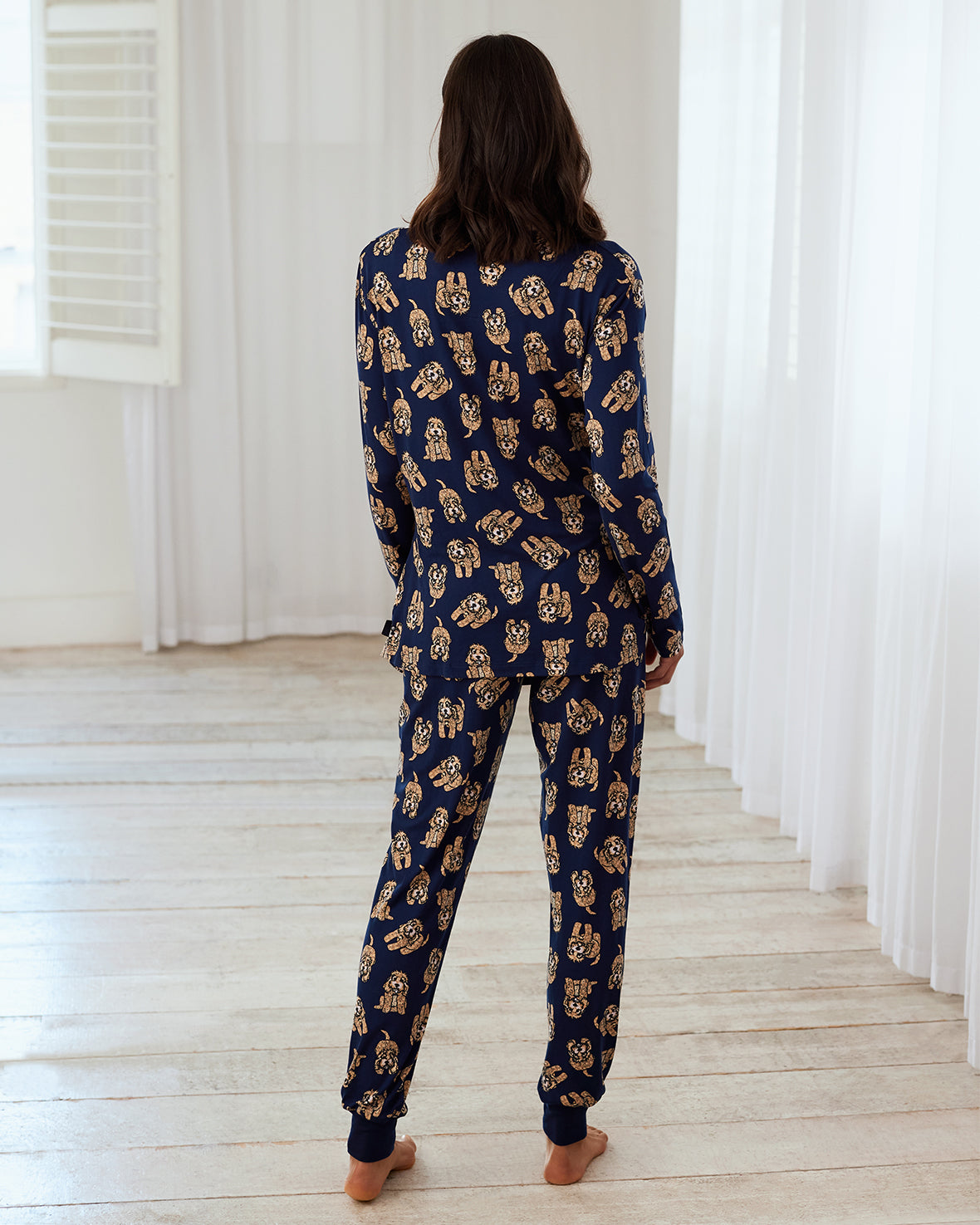 Maternity Cockapoo Print Long Pyjama Set