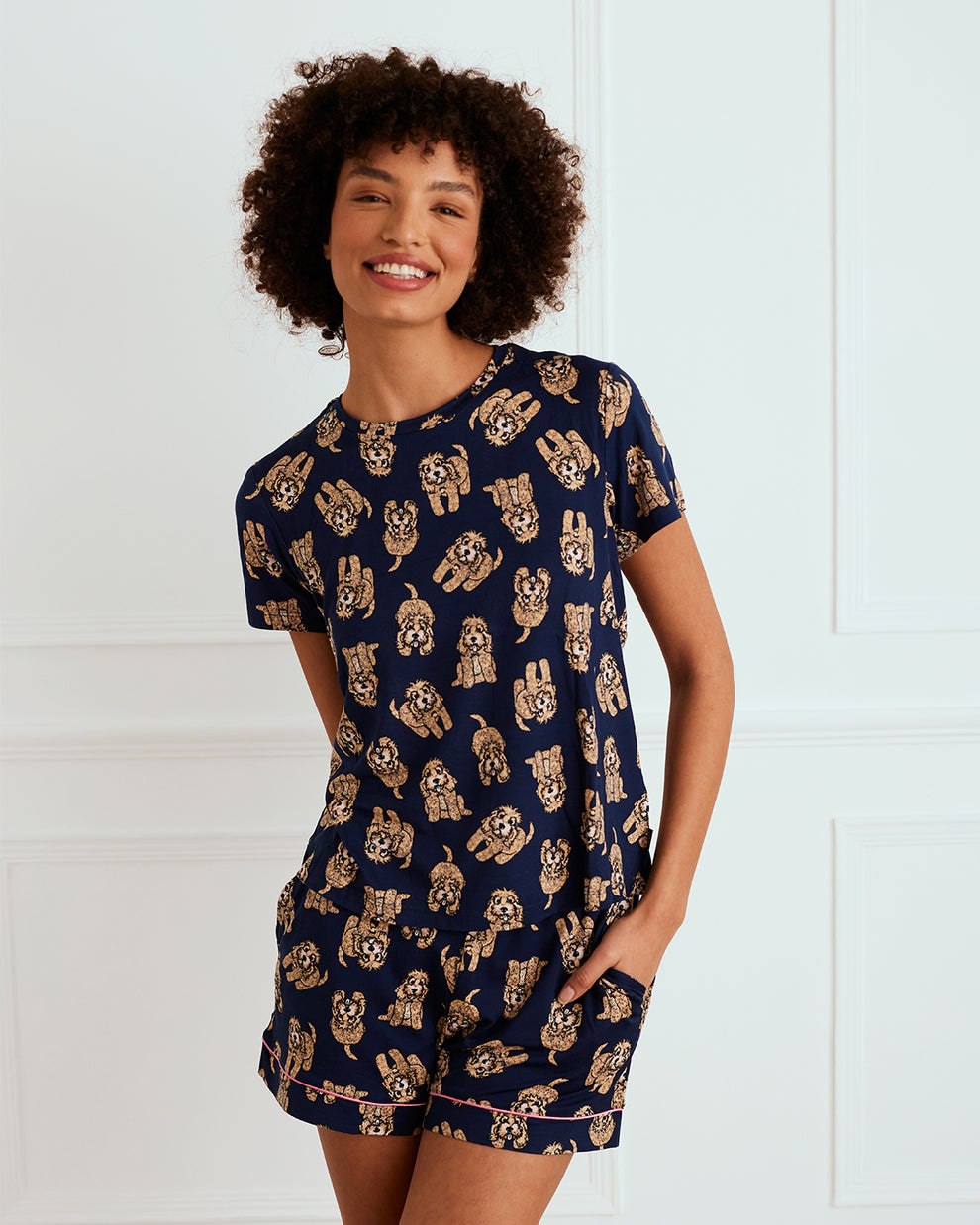 Cockapoo Print Short Pyjama Set – Chelsea Peers