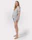 Maternity Modal Grey Button Up Short Pyjama Set