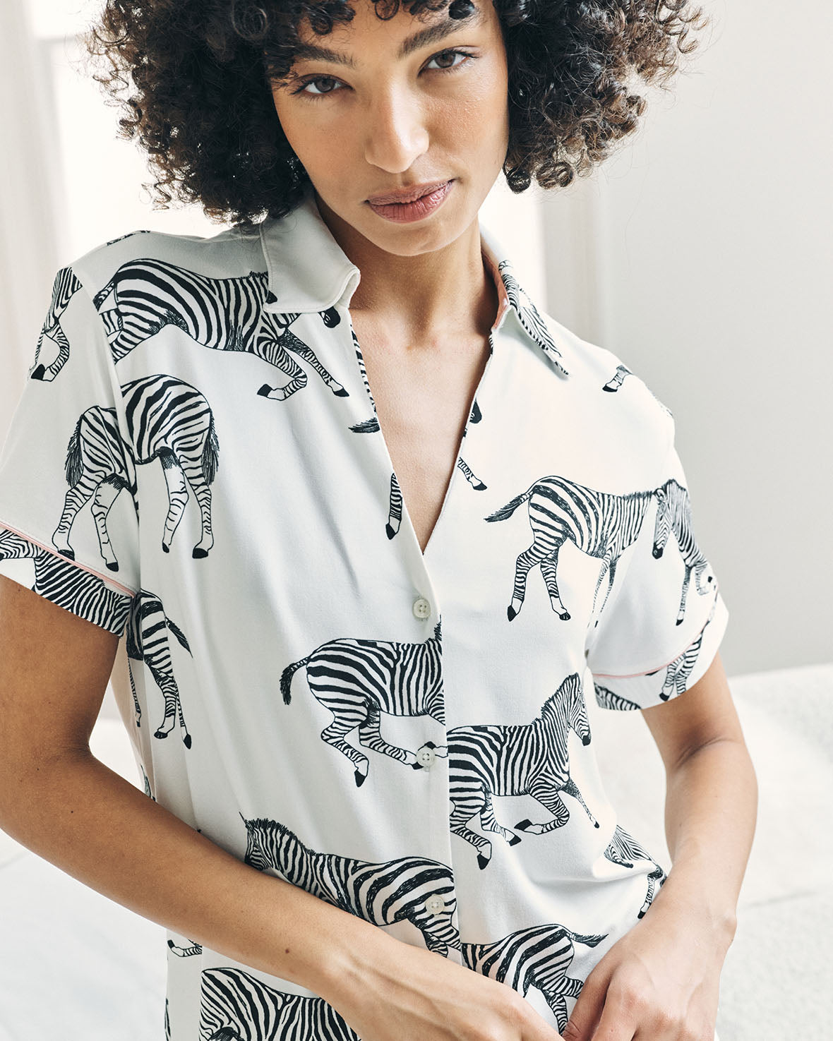Zebra Print Short Pyjama Set