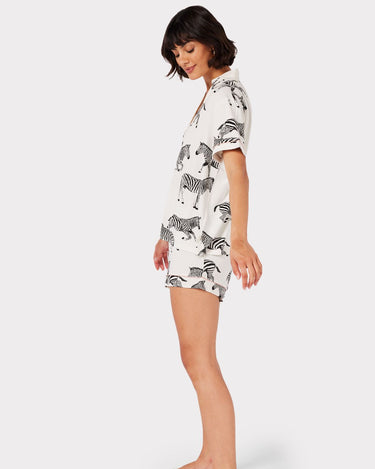 Wild And Chic Zebra Print Mini Sweater Dress
