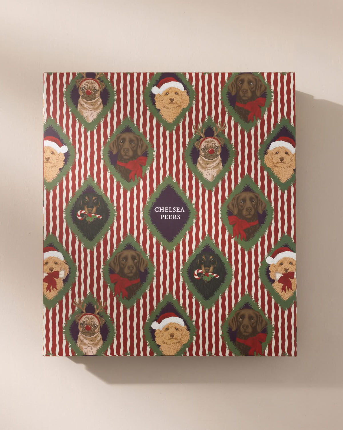 Christmas Chip & Friends Stripe Print Luxury Gift Box