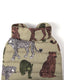 Leopard Print Dogs Quilted Puffer Jacket - Sage