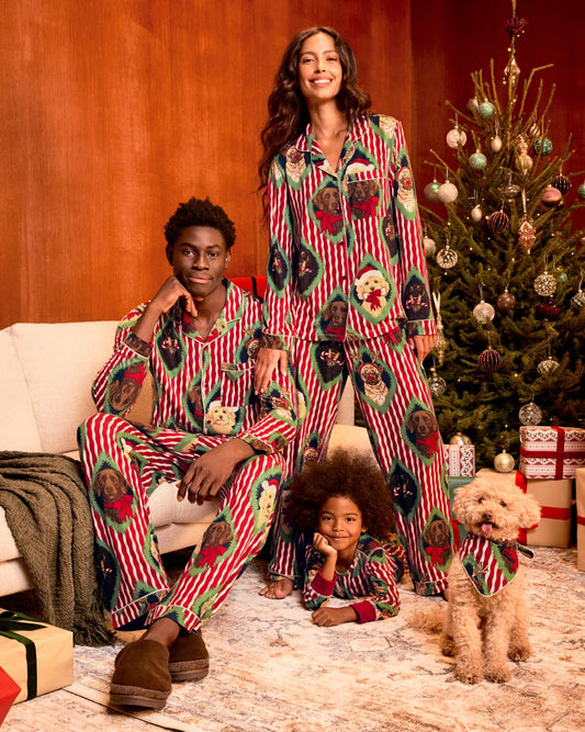Christmas Chip & Friends Stripe Print Matching Family Pyjamas