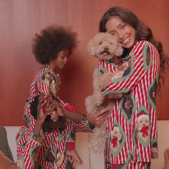Christmas Chip & Friends Stripe Print Matching Family Pyjamas