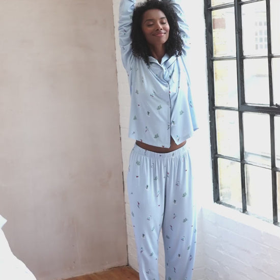 TENCEL™ Modal Ski Vacation Print Long Pyjama Set