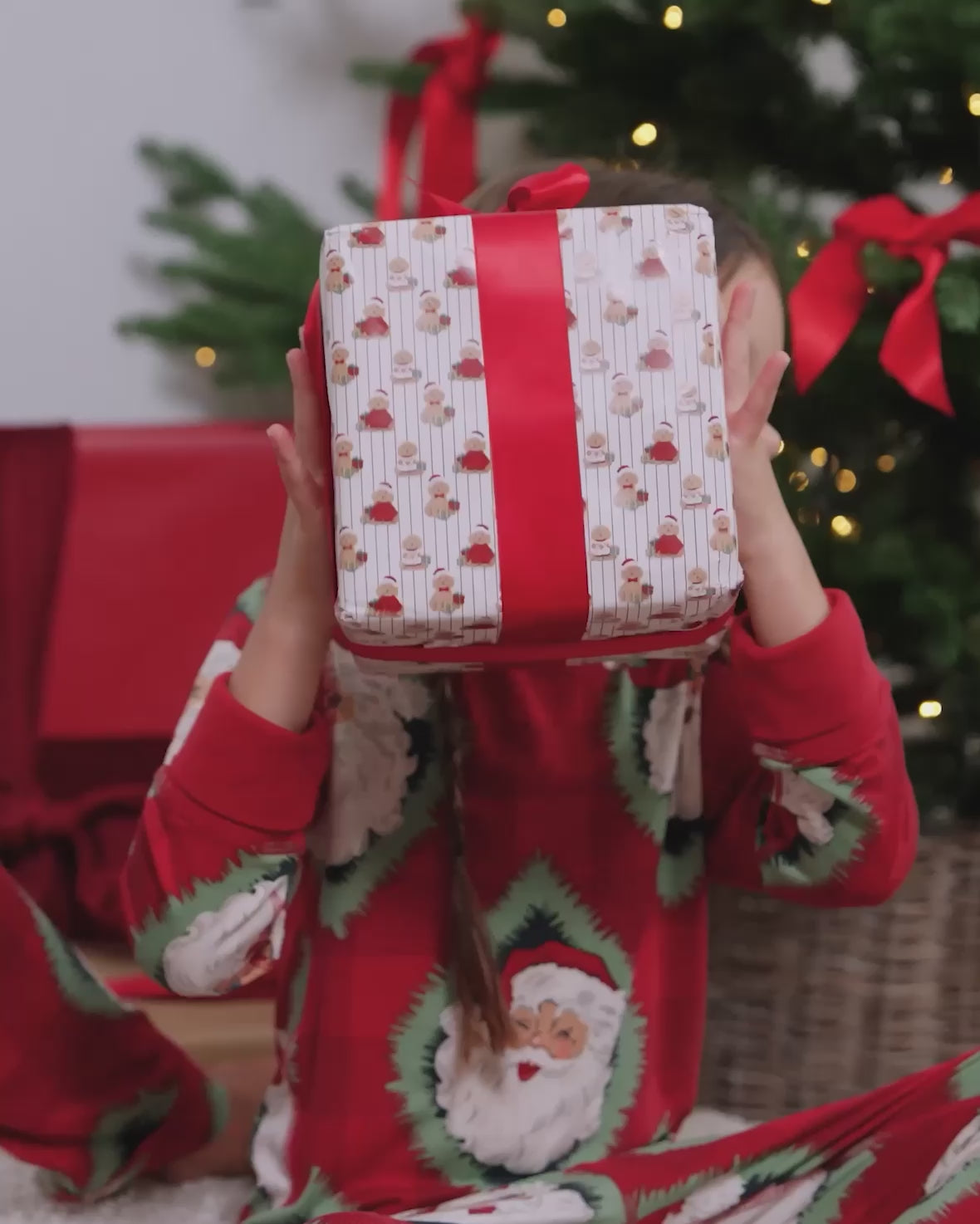 Christmas Jolly Santa Print Matching Family Pyjamas