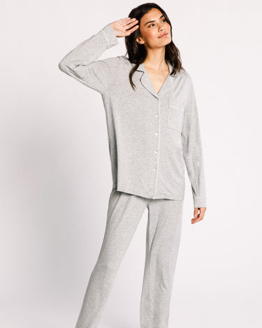 Grey Button up Modal Nightgown