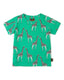 Kids' Green Giraffe Print T-shirt