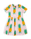 Kids' Pink Pineapple Print Tea Dress